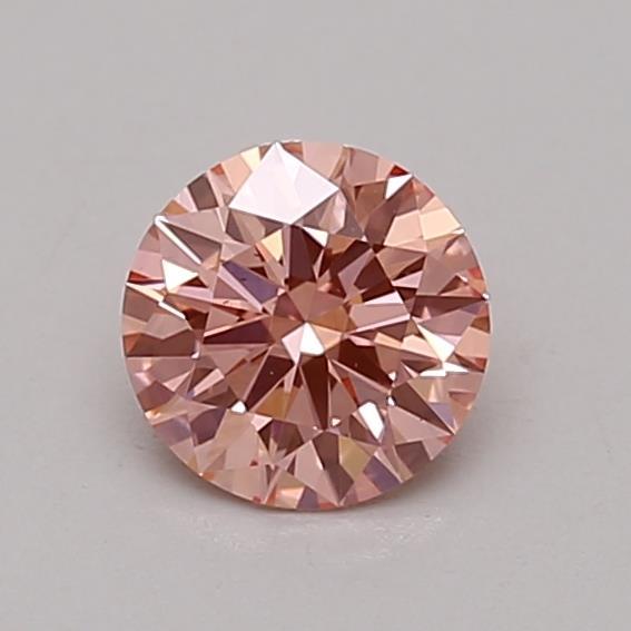 0.52 Ct. Fancy Vivid Pink Round Lab Grown Diamond