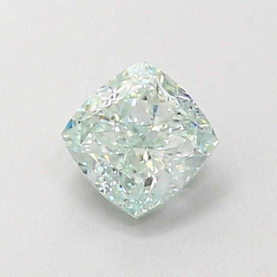 0.81 Ct. Fancy Green Cushion Lab Grown Diamond