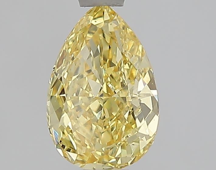 0.99 Ct. Fancy Intense  Yellow Pear Lab Grown Diamond