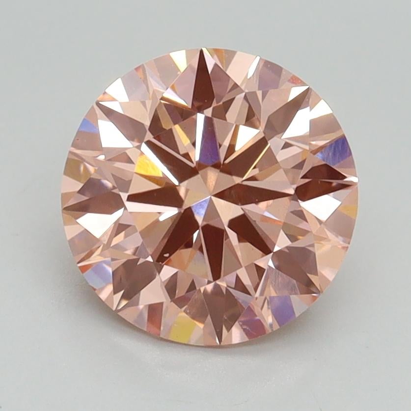 2.00 Ct. Fancy Intense Pink Round Lab Grown Diamond