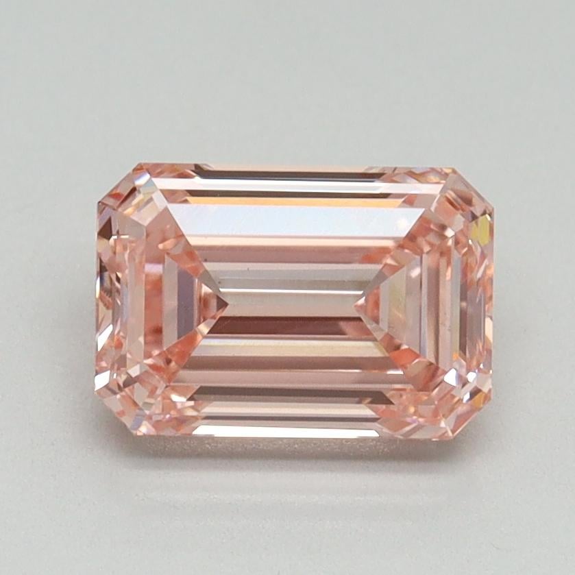 1.59 Ct. Fancy Vivid Pink Emerald Lab Grown Diamond
