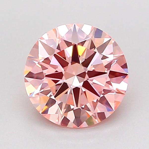 1.21 Ct. Fancy Intense Pink Round Lab Grown Diamond