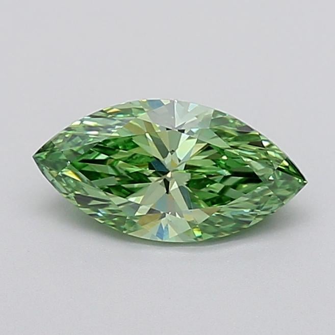 1.03 Ct. Fancy Vivid  Green Marquise Lab Grown Diamond