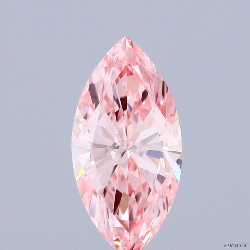 1.75 Ct. Fancy Vivid Pink Marquise Lab Grown Diamond