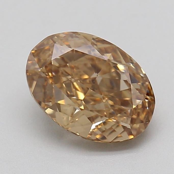 1.04 Ct. Fancy Light  Brown Oval Lab Grown Diamond
