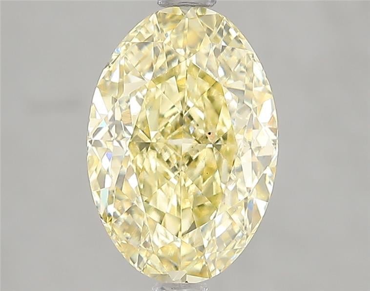 3.02 Ct. Fancy Intense Yellow Oval Lab Grown Diamond