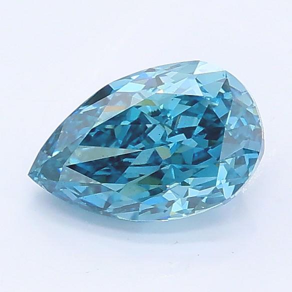 1.01 Ct. Fancy Vivid Blue Pear Lab Grown Diamond