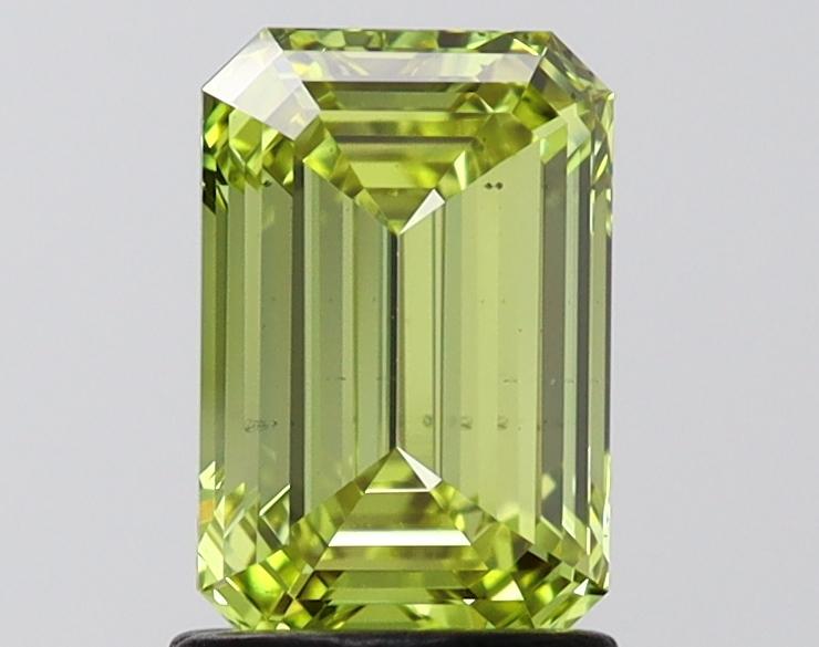 1.55 Ct. Fancy Yellow Emerald Lab Grown Diamond