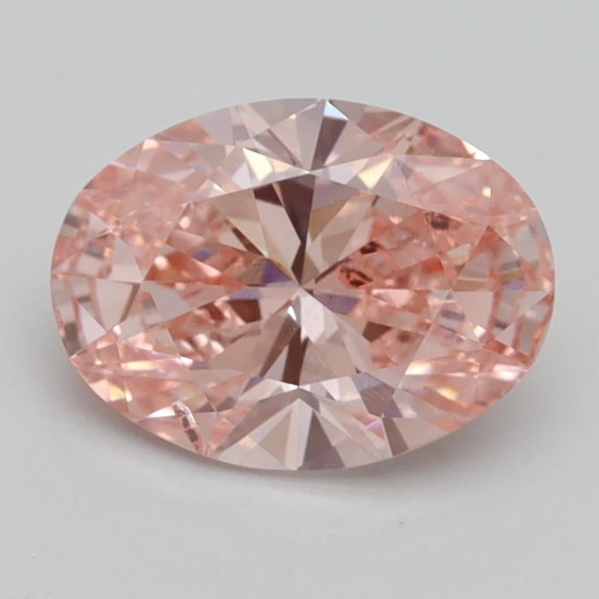 1.90 Ct. Fancy Vivid Pink Oval Lab Grown Diamond
