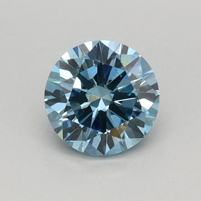 0.40 Ct. Fancy Vivid Blue Round Lab Grown Diamond