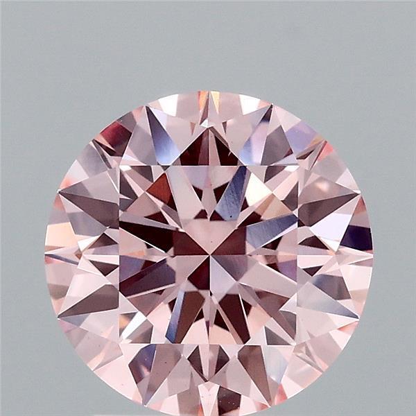 2.07 Ct. Fancy Intense Pink Round Lab Grown Diamond
