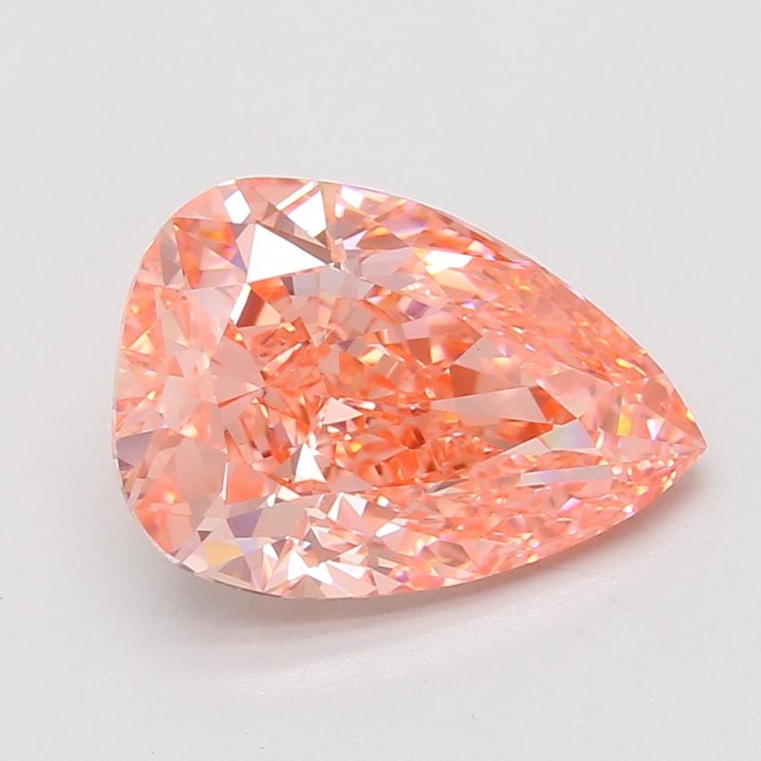 5.00 Ct. Fancy Vivid Pink Pear Lab Grown Diamond