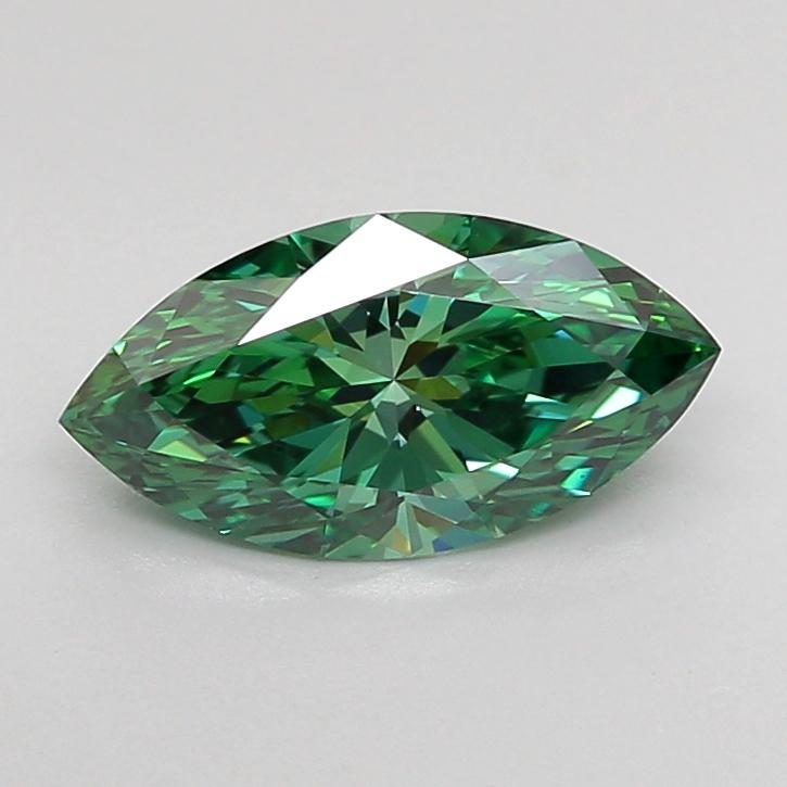 1.05 Ct. Fancy Vivid Green Marquise Lab Grown Diamond