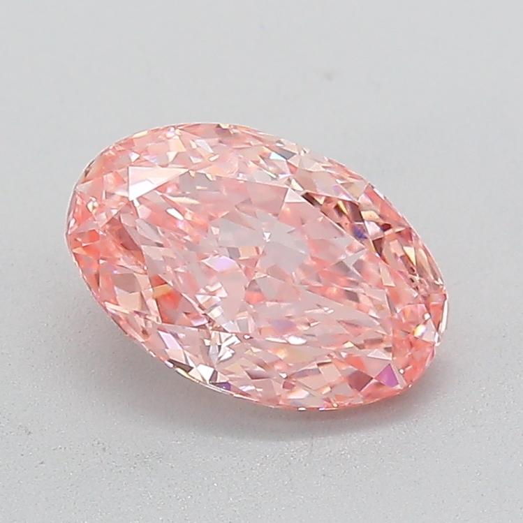 1.55 Ct. Fancy Vivid  Pink Oval Lab Grown Diamond
