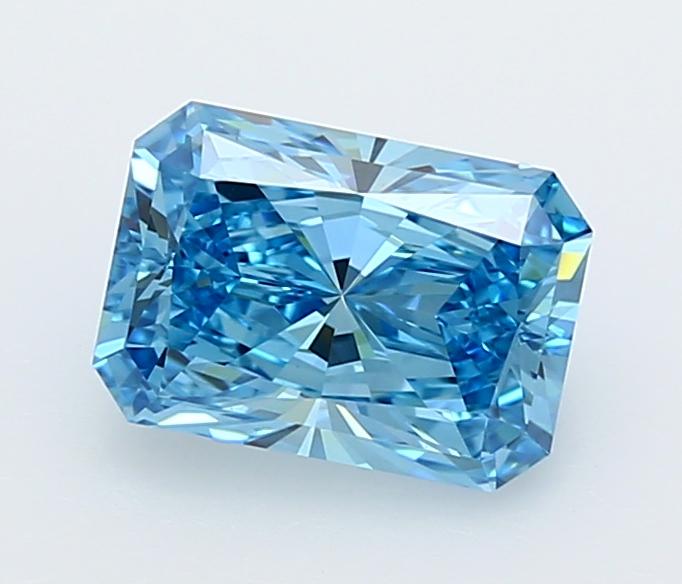 2.01 Ct. Fancy Vivid  Blue Radiant Lab Grown Diamond