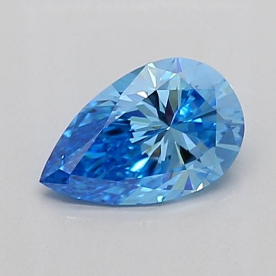 0.80 Ct. Fancy Vivid Blue Pear Lab Grown Diamond