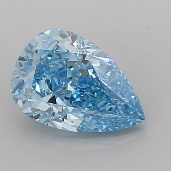 1.08 Ct. Fancy Vivid Blue Pear Lab Grown Diamond