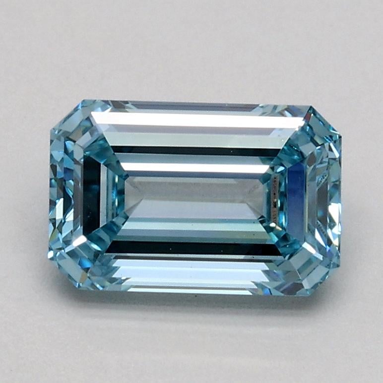 1.00 Ct. Fancy Intense Blue Emerald Lab Grown Diamond