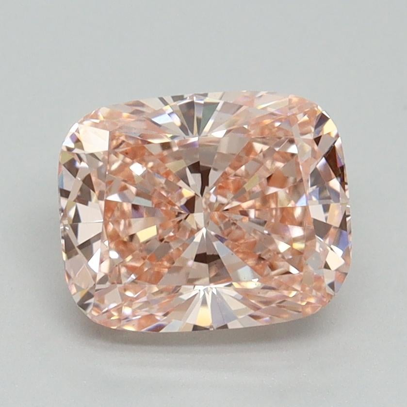 2.03 Ct. Fancy Intense Pink Cushion Lab Grown Diamond