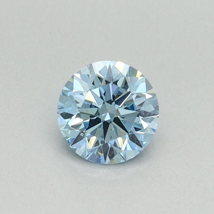 0.34 Ct. Fancy Vivid Blue Round Lab Grown Diamond