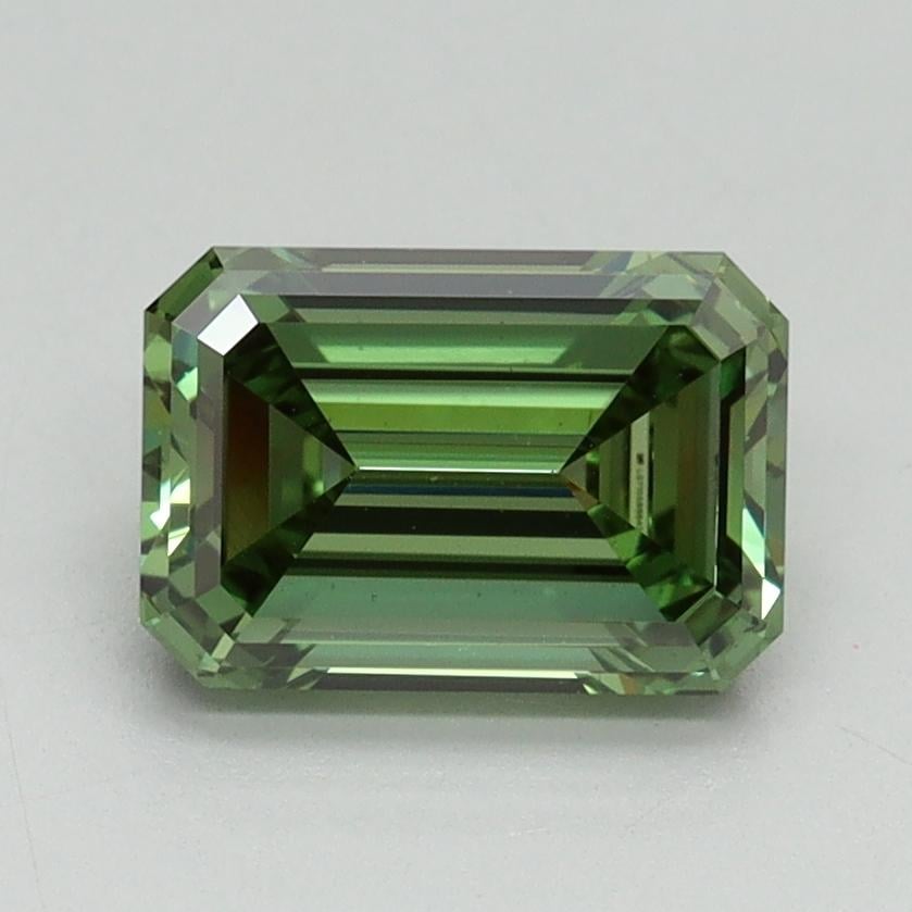 1.56 Ct. Fancy Vivid Pacific Green Emerald Lab Grown Diamond