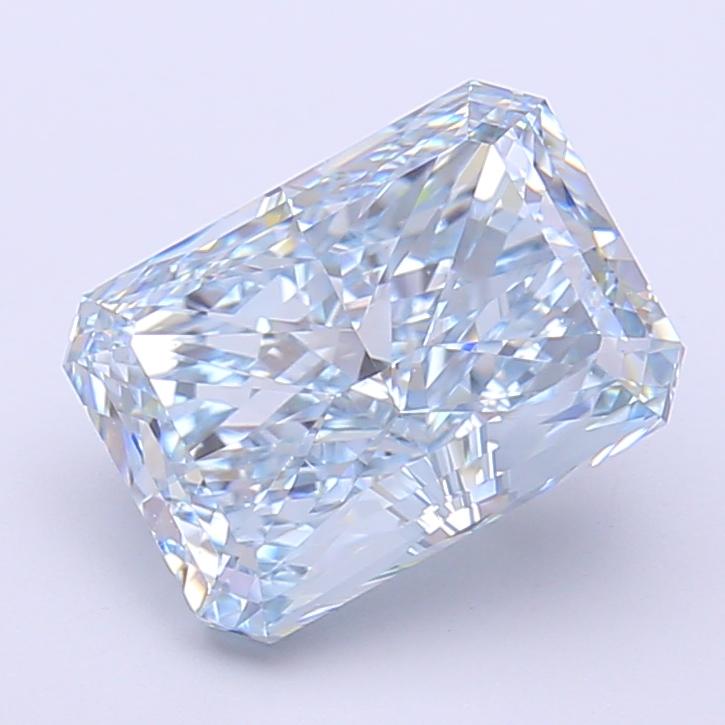 3.30 Ct. Fancy Intense  Blue Radiant Lab Grown Diamond