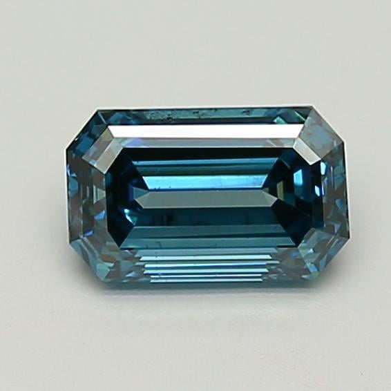 1.60 Ct. Fancy Deep  Blue Emerald Lab Grown Diamond