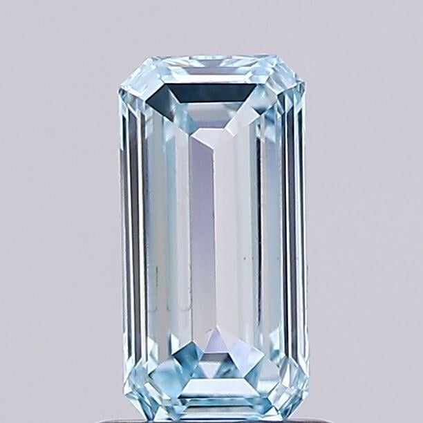 0.87 Ct. Fancy Intense Blue Emerald Lab Grown Diamond