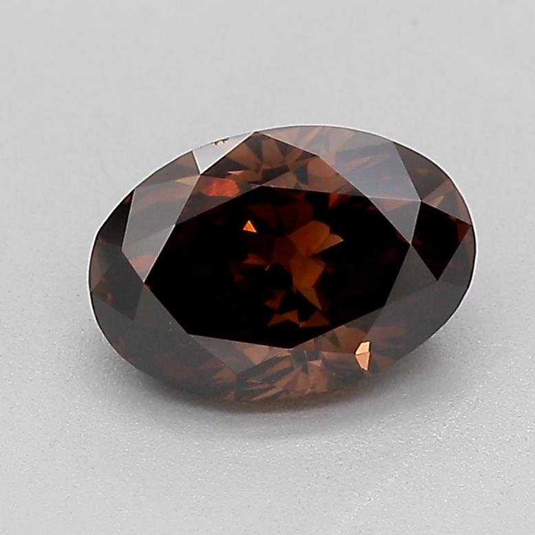 0.73 Ct. Fancy Deep  Brown Oval Lab Grown Diamond