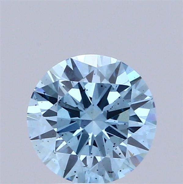 1.22 Ct. Fancy Vivid Blue Round Lab Grown Diamond