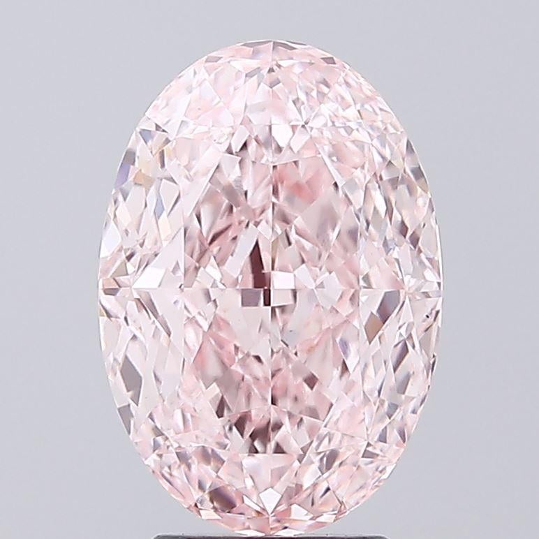4.67 Ct. Fancy Vivid Pink Oval Lab Grown Diamond