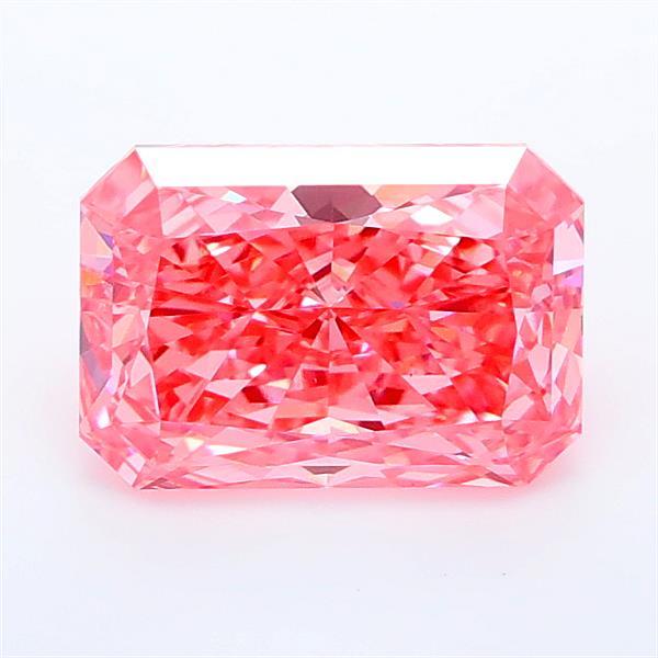 1.55 Ct. Fancy Vivid Pink Radiant Lab Grown Diamond