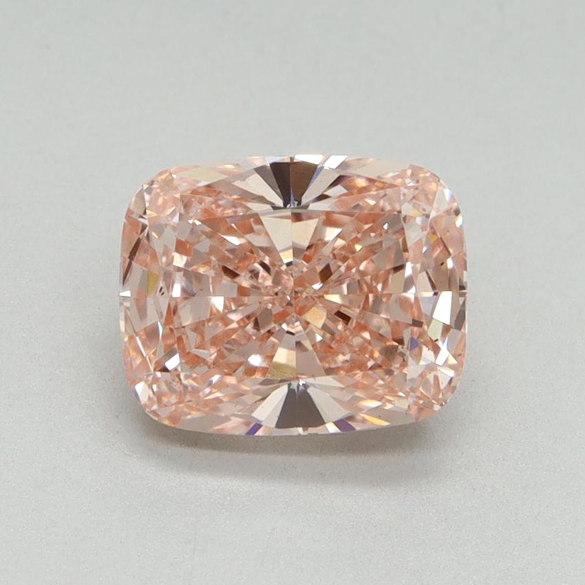 2.17 Ct. Fancy Intense Pink Cushion Lab Grown Diamond
