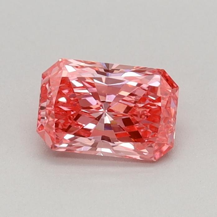0.36 Ct. Fancy Vivid Pink Radiant Lab Grown Diamond