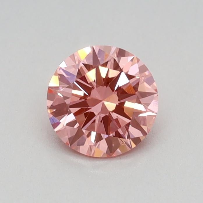 0.36 Ct. Fancy Vivid Pink Round Lab Grown Diamond