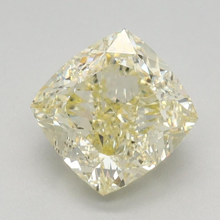 1.31 Ct. Fancy Light Yellow Cushion Lab Grown Diamond