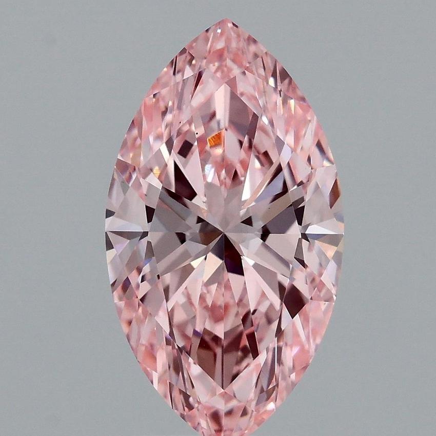 3.00 Ct. Fancy Vivid Pink Marquise Lab Grown Diamond