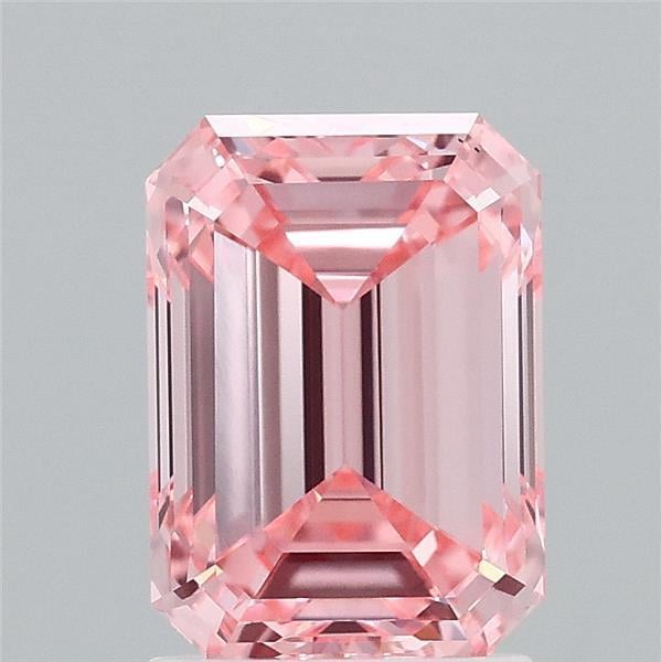2.10 Ct. Fancy Vivid Pink Emerald Lab Grown Diamond