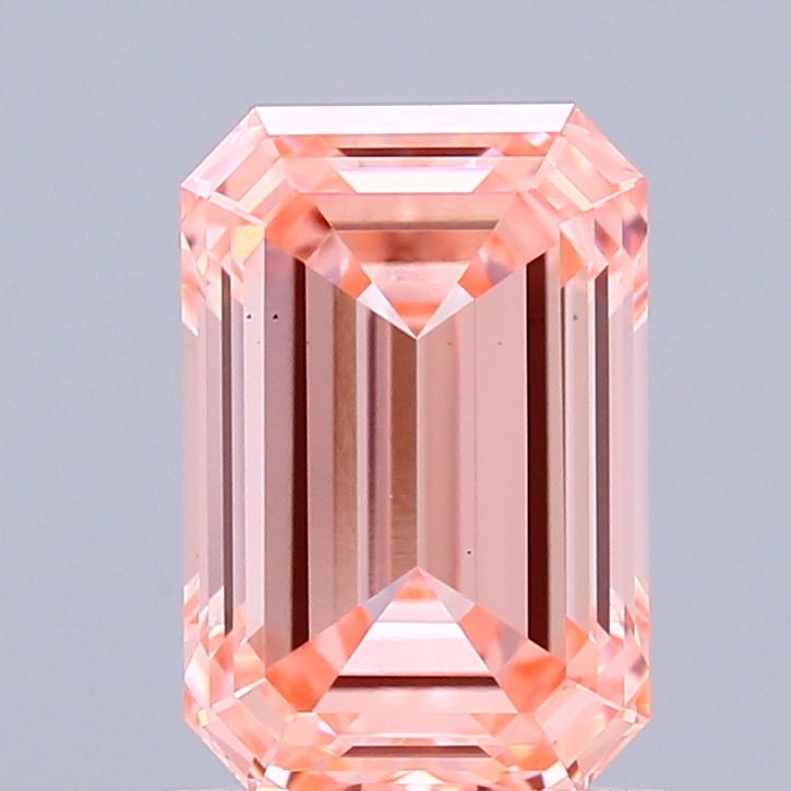 1.54 Ct. Fancy Vivid Pink Emerald Lab Grown Diamond