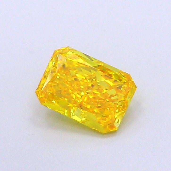 1.04 Ct. Fancy Vivid Yellow Radiant Lab Grown Diamond