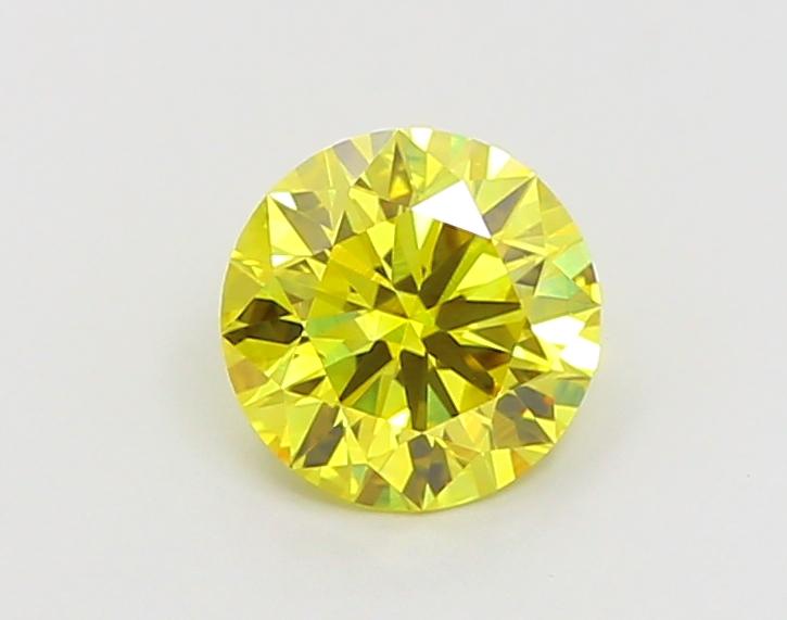 1.08 Ct. Fancy Vivid Yellow Round Lab Grown Diamond