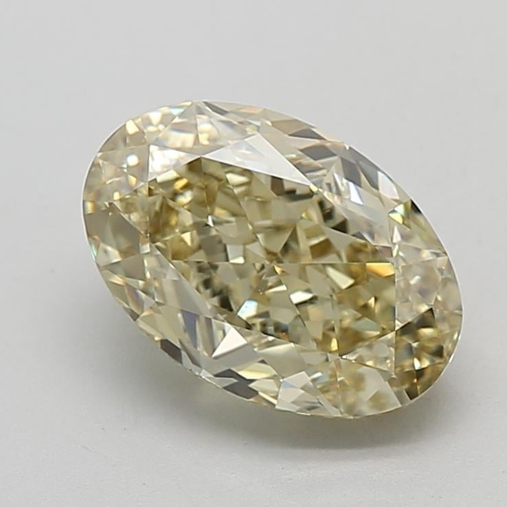 3.25 Ct. Fancy Intense  Yellow Oval Lab Grown Diamond