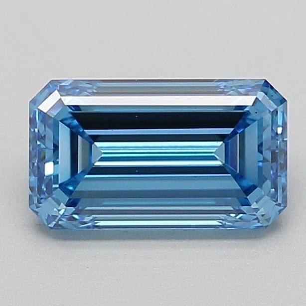 1.01 Ct. Fancy Vivid  Blue Emerald Lab Grown Diamond