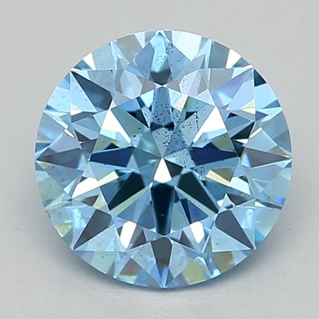 1.05 Ct. Fancy Vivid  Blue Round Lab Grown Diamond