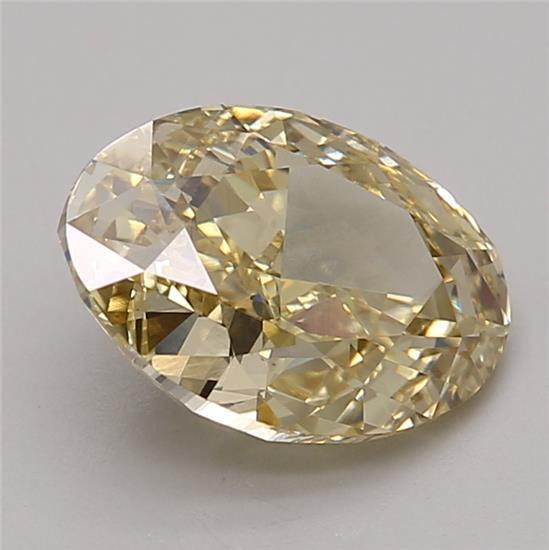 2.59 Ct. Fancy Intense Yellow Oval Lab Grown Diamond