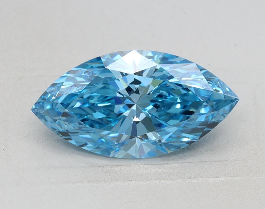 1.24 Ct. Fancy Vivid Blue Marquise Lab Grown Diamond