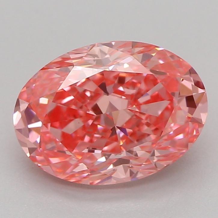1.04 Ct. Fancy Vivid Pink Oval Lab Grown Diamond