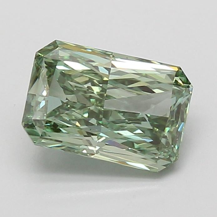 2.01 Ct. Fancy Vivid Green Radiant Lab Grown Diamond