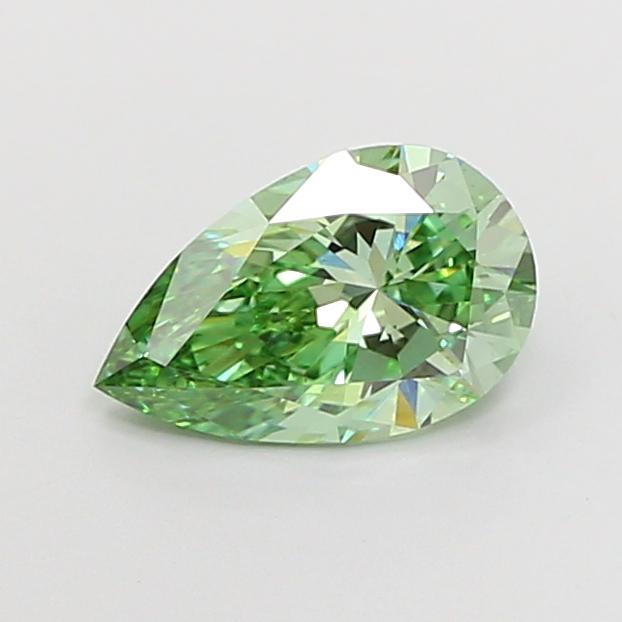 1.51 Ct. Fancy Vivid Green Pear Lab Grown Diamond