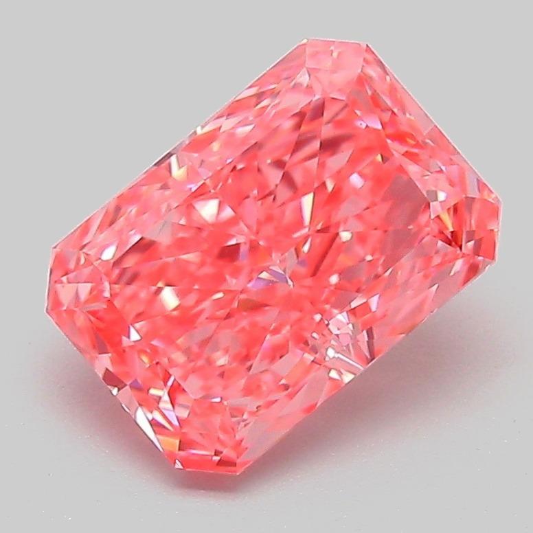 2.08 Ct. Fancy Vivid Pink Radiant Lab Grown Diamond
